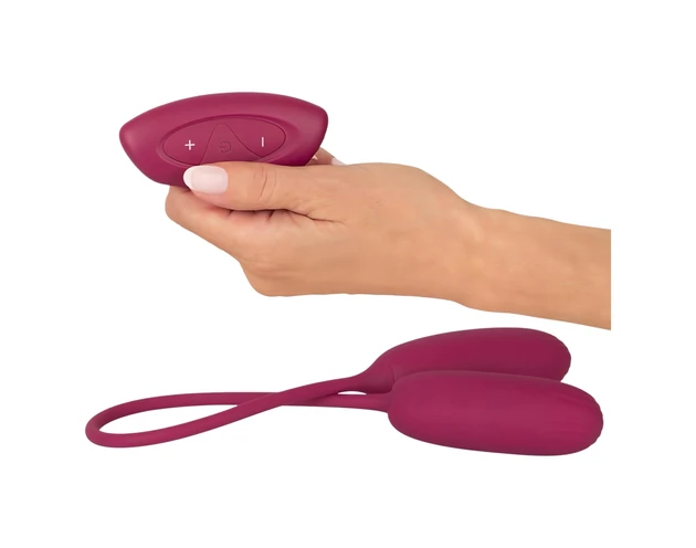 Smile Love Egg Duo - vibrációs tojás (popsi+punci)