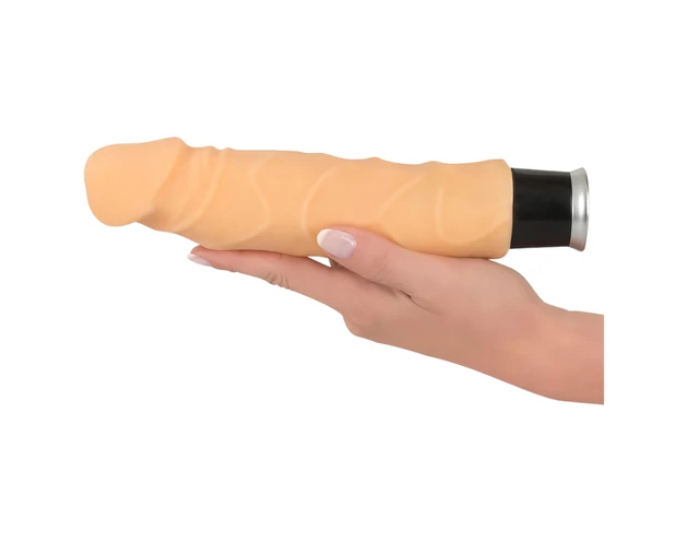 Nature Skin - élethű vibrátor - natúr (23cm)