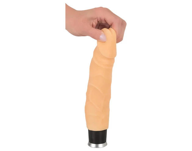 Nature Skin - élethű vibrátor - natúr (23cm)