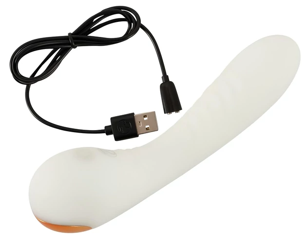 You2Toys Glow in the dark - foszforeszkáló G-pont vibrátor (fehér)