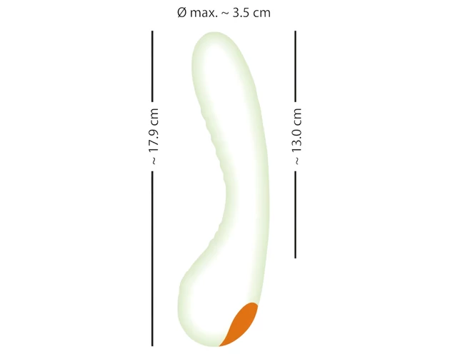 You2Toys Glow in the dark - foszforeszkáló G-pont vibrátor (fehér)