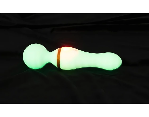 You2Toys Glow in the dark - masszírozó vibrátor (fehér)