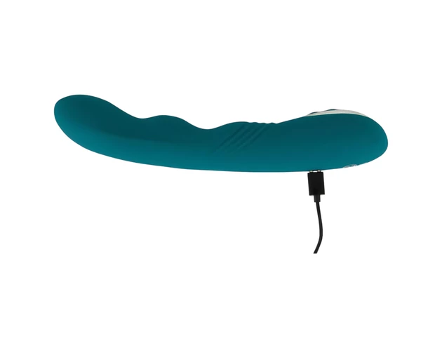 SMILE - akkus, vízálló forgó G-pont vibrátor (zöld)