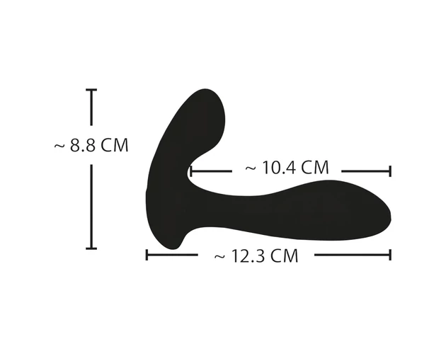 XOUXOU - viselhető elektro G- és P-pont vibrátor (fekete)