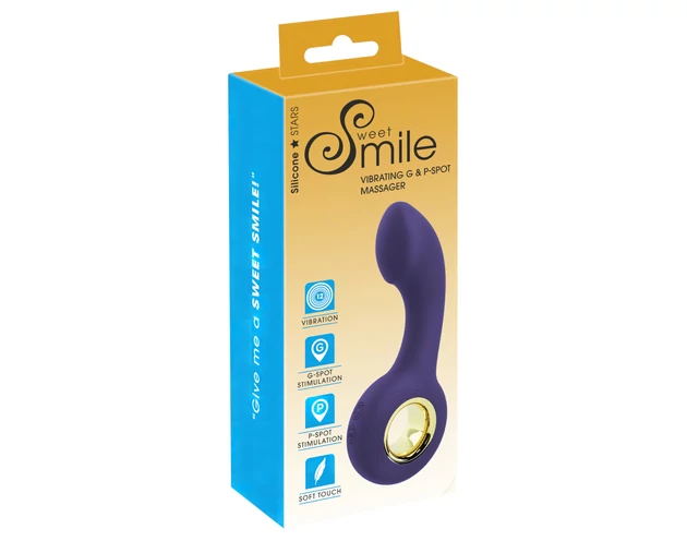 SMILE - akkus G- és P-pont vibrátor (lila)