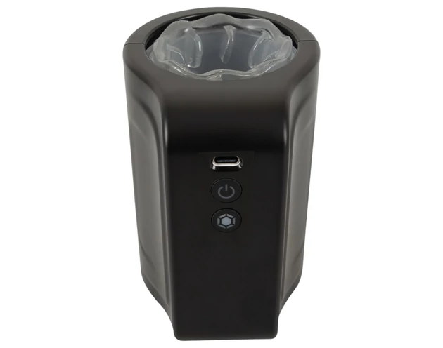 Rebel - vízálló forgó maszturbátor (fekete)