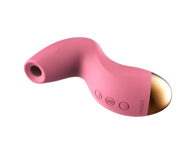 Svakom Pulse Pure - akkus, léghullámos csiklóizgató (pink)