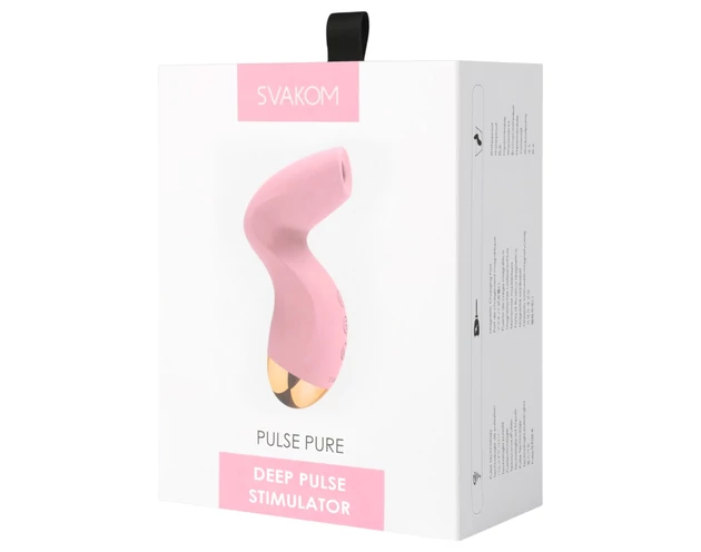 Svakom Pulse Pure - akkus, léghullámos csiklóizgató (pink)