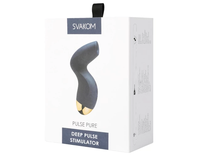 Svakom Pulse Pure - akkus, léghullámos csiklóizgató (kék)