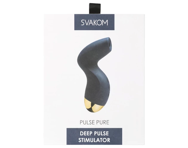 Svakom Pulse Pure - akkus, léghullámos csiklóizgató (kék)
