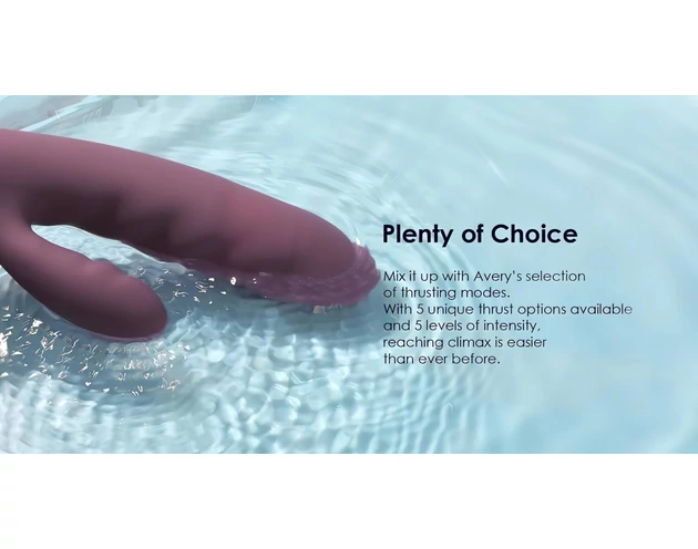 Svakom Avery - akkus, csiklókaros lökő vibrátor (lila)