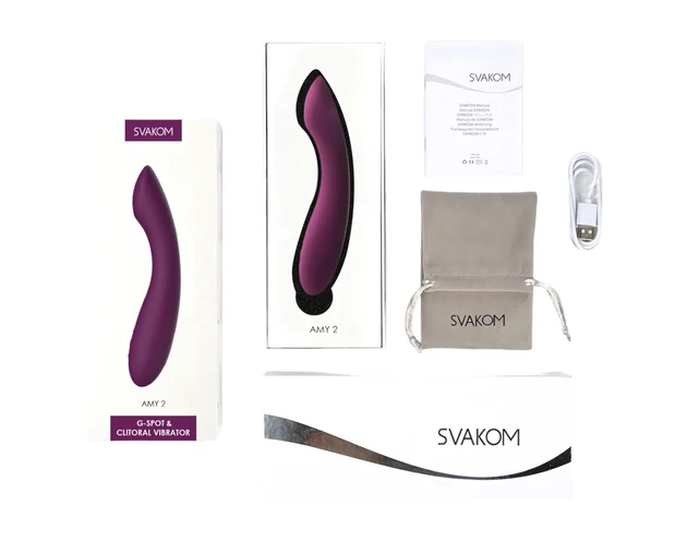 Svakom Amy 2 - akkus, vízálló G-pont vibrátor (viola)
