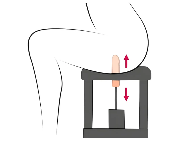 The Banger Sit-On-Climaxer - hálózati szexgép (fekete)