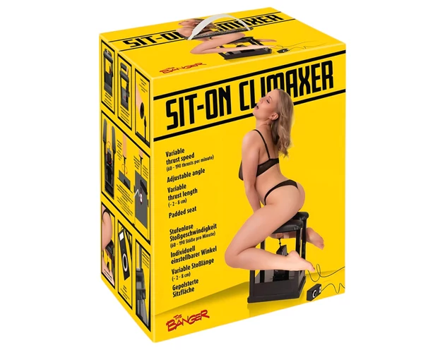 The Banger Sit-On-Climaxer - hálózati szexgép (fekete)