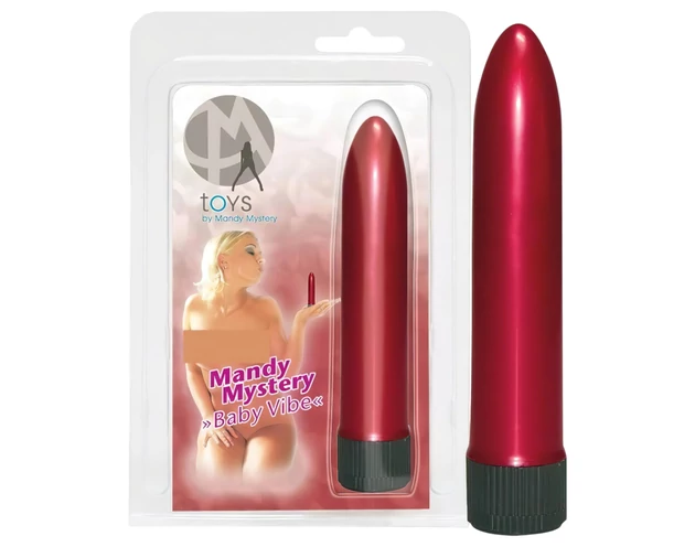 Mini vibrátor - gyöngyház vörös