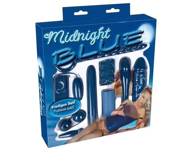 You2Toys - Midnight Blue - vibrátoros készlet (9 részes)