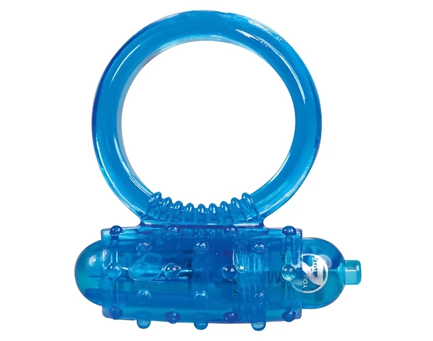 You2Toys - szilikon vibrációs péniszgyűrű (kék)