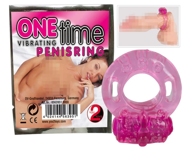 You2Toys - Egyszeri vibrációs péniszgyűrű (pink)