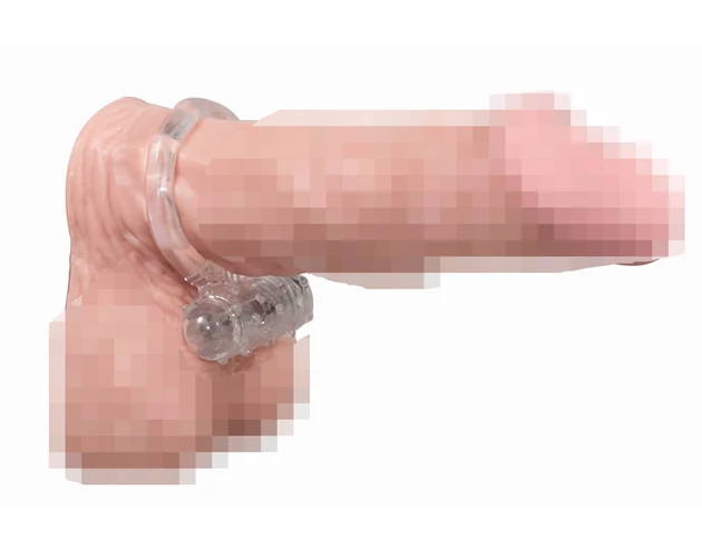 You2Toys - Tiszta szilikon vibárciós péniszgyűrű - áttetsző