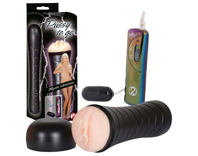 You2Toys Pussy to Go - vibrációs, diszkrét, puha vagina