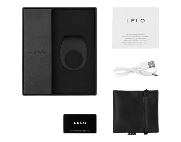 LELO Tor 2 - akkus, vibrációs péniszgyűrű (fekete)