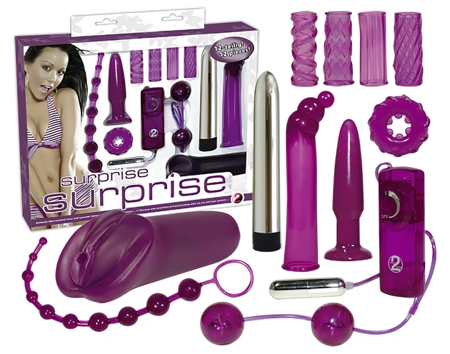 You2Toys - Erotikus meglepetések - vibrátor szett (12 részes)