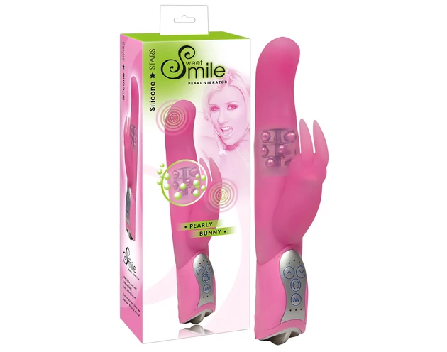 SMILE Pearly Bunny - gyöngyös vibrátor (rózsaszín)