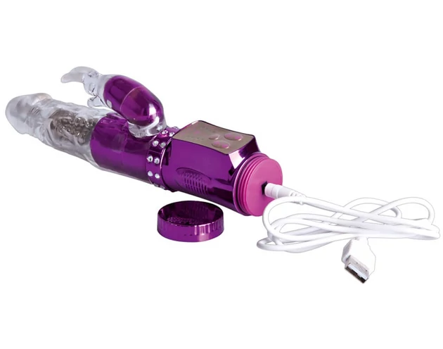You2Toys - Gyémánt affér vibrátor - metálrózsaszín (USB-s)