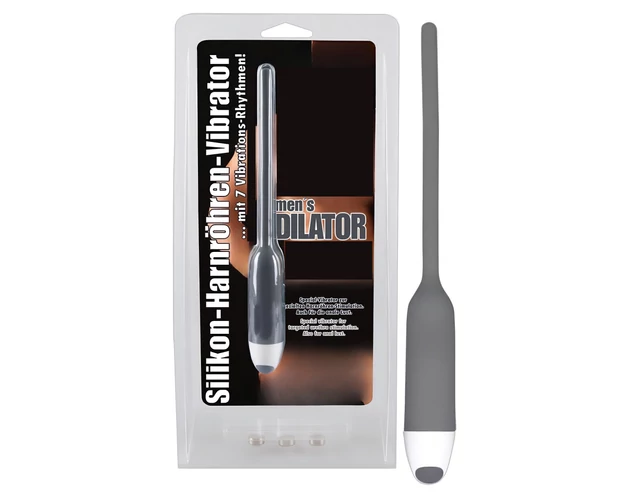 You2Toys - DILATOR - szilikon húgycső vibrátor - szürke (6mm)