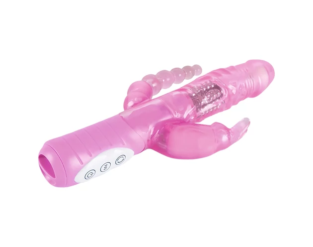 You2Toys - 3-as hatás vibrátor - rózsaszín