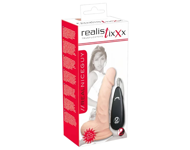 realistixxx Valódi, natúr vibrátor (17,5cm)