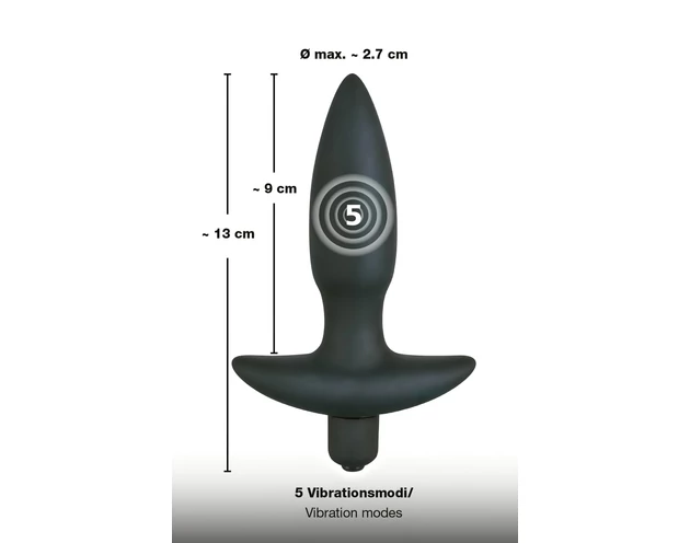 Black Velvet anál plug vibrátor - kicsi
