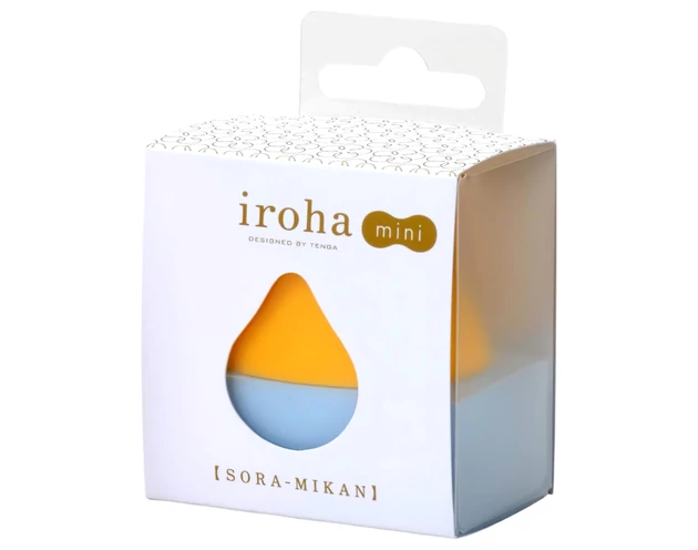 TENGA Iroha mini - mini csikló vibrátor (narancs-kék)