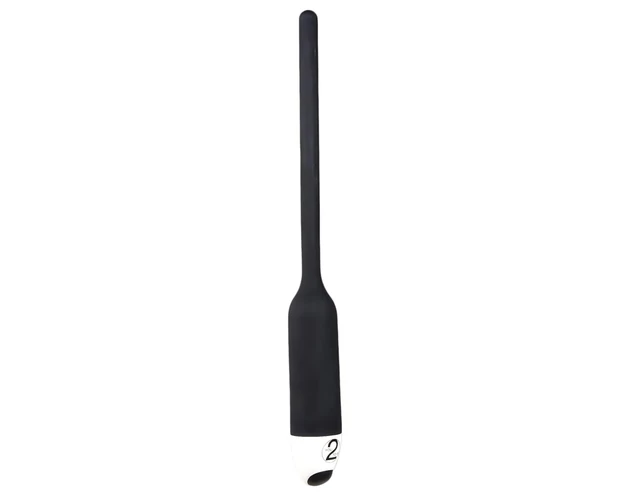 You2Toys - DILATOR - szilikon húgycsővibrátor - fekete (8mm)