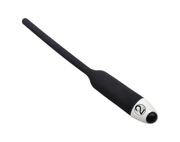 You2Toys - DILATOR - szilikon húgycsővibrátor - fekete (8mm)