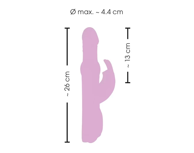 SMILE Pearly Rabbit - gyöngyös vibrátor (pink)