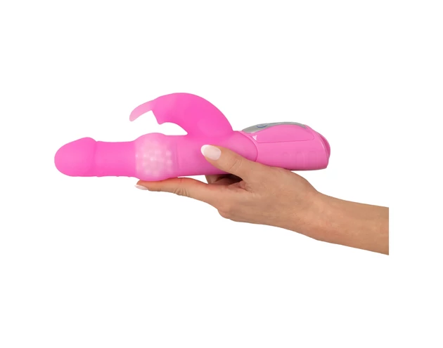 SMILE Pearly Rabbit - gyöngyös vibrátor (pink)