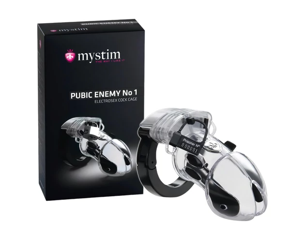 mystim Pubic Enemy No 1 - elektro pénisz ketrec