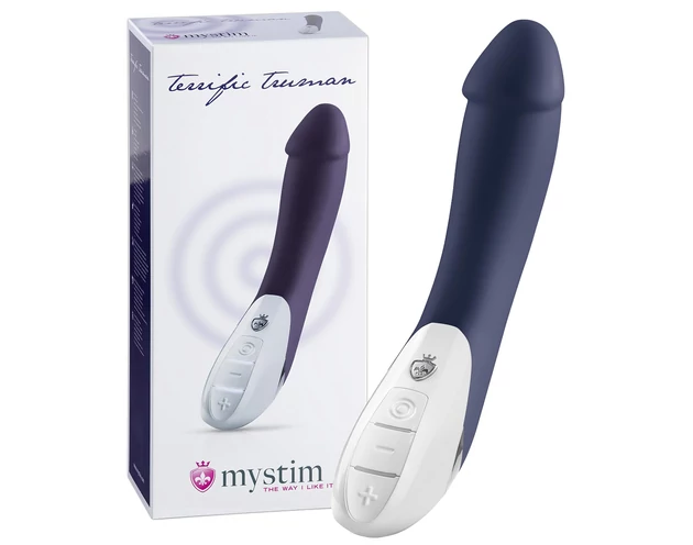mystim Terrific Truman - 2 motoros vibrátor (kék)