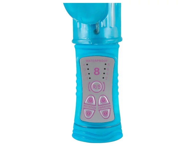 You2Toys - Sugar Babe - gyöngyös, nyuszis vibrátor (kék)