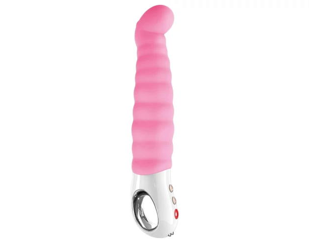 Fun Factory G5 - akkus, vízálló bordázott G-pont vibrátor (pink)