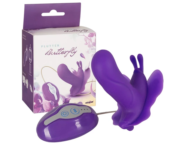 Flutter Butterfly - szilikon intimvibrátor (lila)