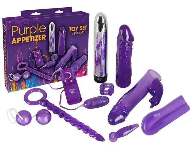 You2Toys - Purple Appetizer - vibrátoros készlet (9 részes)