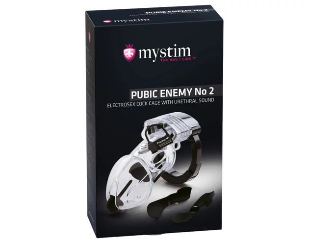 mystim Pubic Enemy No 2 - elektro pénisz ketrec