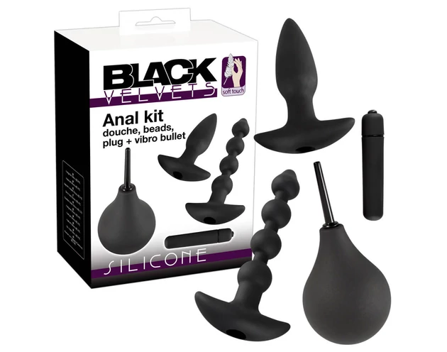 Black Velvet anál vibrátor készlet (4 részes)