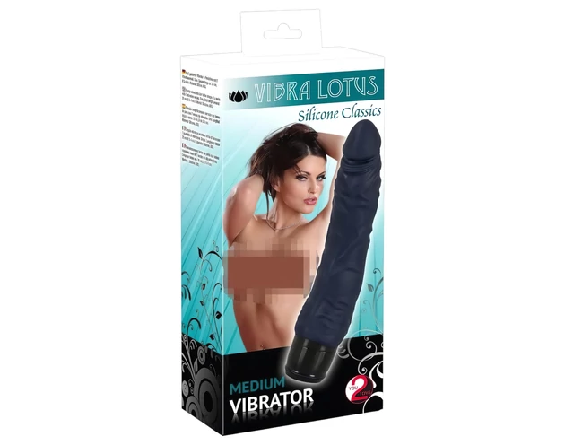 Lotus - közepes vibrátor (szürke)