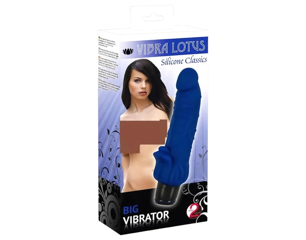 Lotus - nagy vibrátor nyelvekkel (kék)
