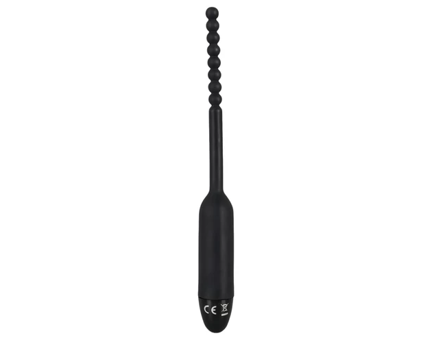 You2Toys Pearl Dilator - gömbös húgycső vibrátor - 0,8cm (fekete)