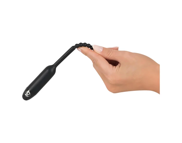 You2Toys Pearl Dilator - gömbös húgycső vibrátor - 0,8cm (fekete)