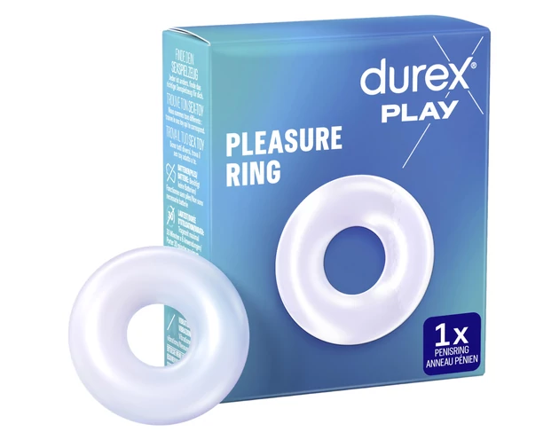 Durex Pleasure Ring - péniszgyűrű (átlátszó)